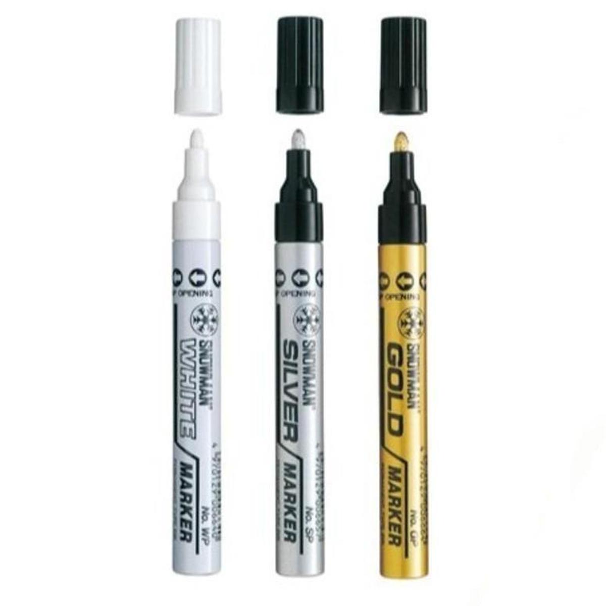 Snowman paint marker