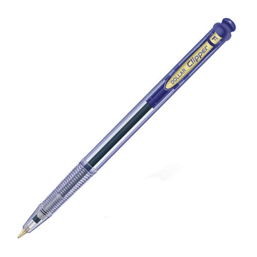 Dollar Clipper Ball Pen 10 Pcs/box - Blue