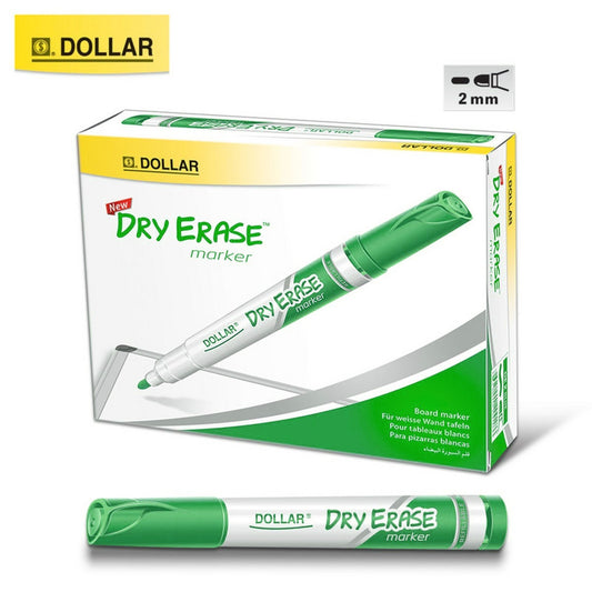 Dollar White Board Marker Green (Box)