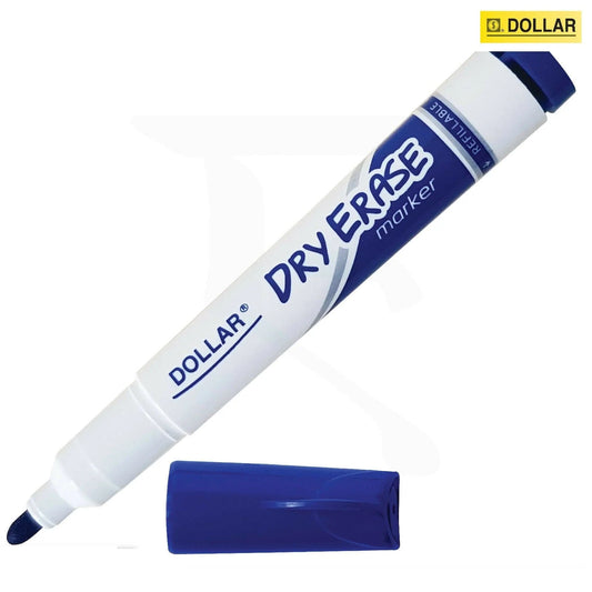 Dollar white board marker blue