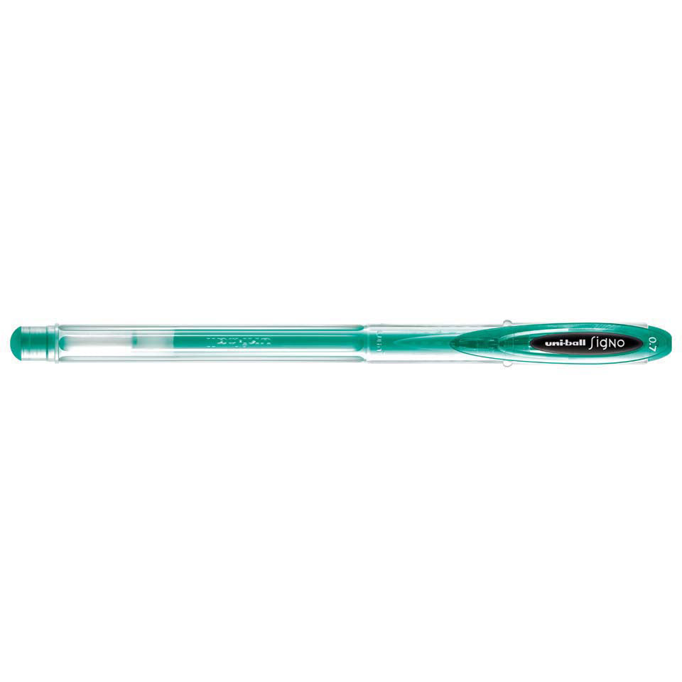 Uni-ball Signo Gel ink Pen Roller 0.4mm line & 0.7mm Ball UM - 1 Piece - Green