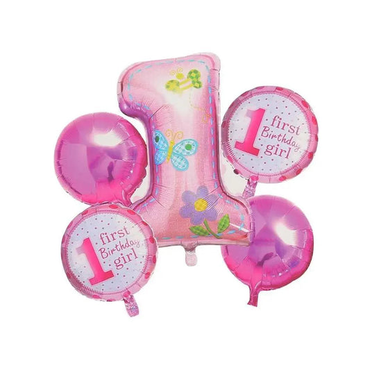 First Birthday Girl 5 Inspire Foil Balloons For Parties