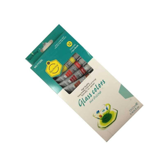 Keep Smiling Glass color tubes set of 12