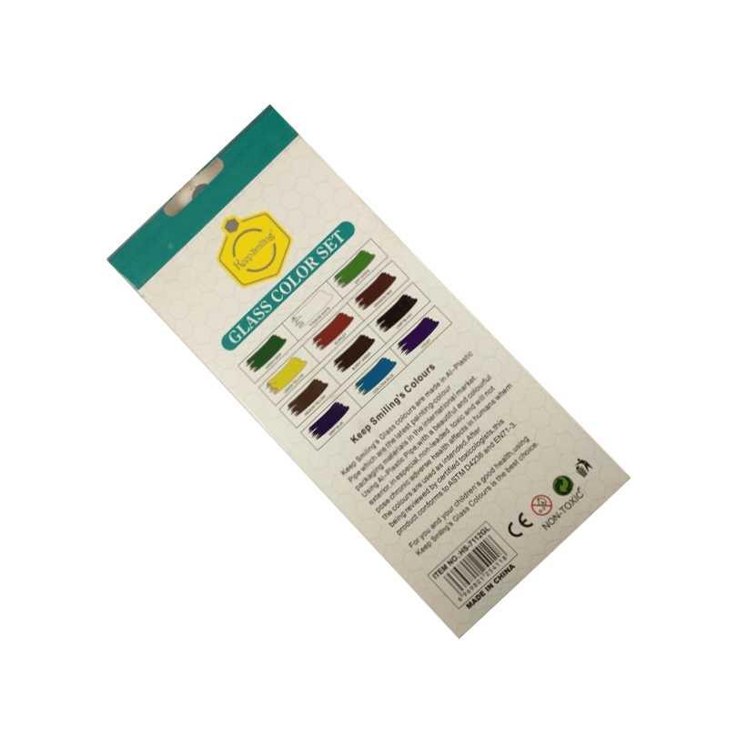 Keep Smiling Glass color tubes set of 12