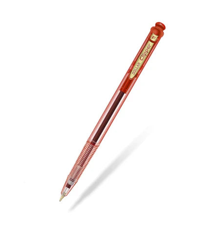Dollar Clipper Ball Pen 10 Pcs/box - Red