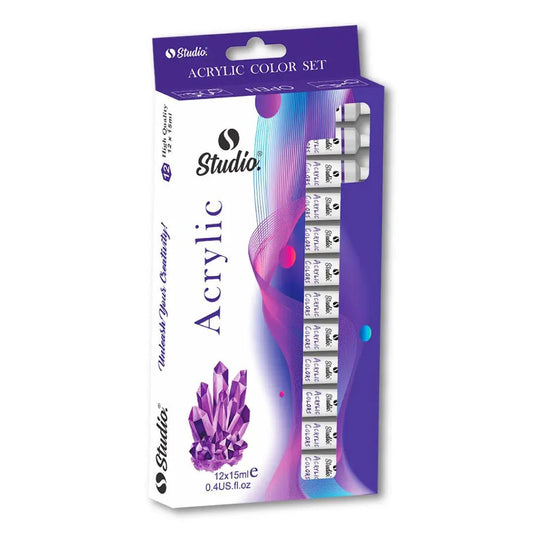 Sale Studio Acrylic Tube Set of 12 x 15ml
