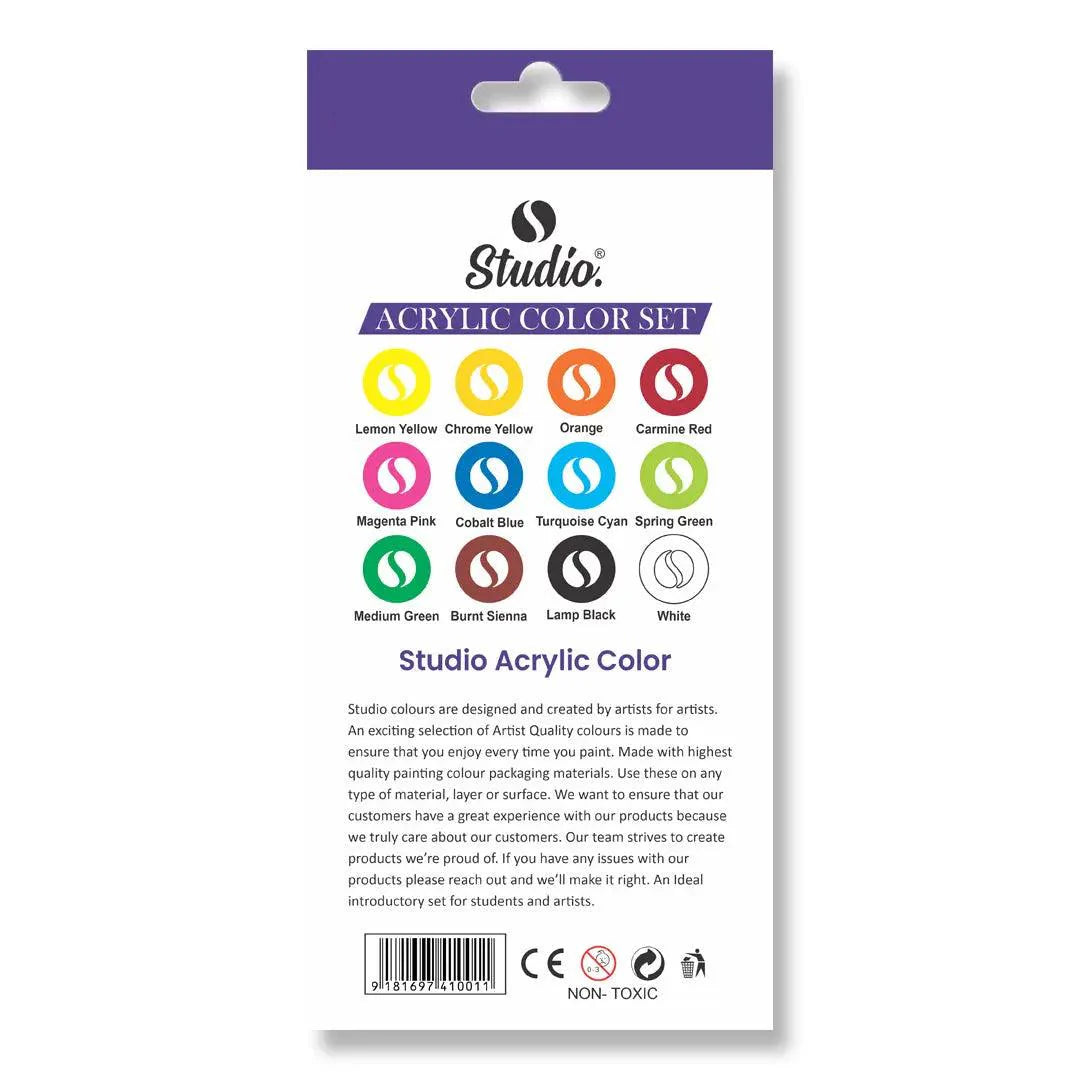 Sale Studio Acrylic Tube Set of 12 x 15ml